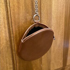 Brown Circle Crossbody Bag